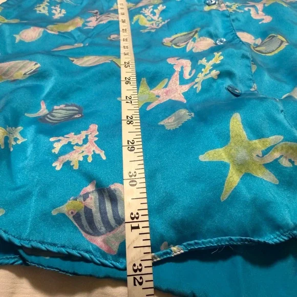 Silk Shades Blue Tropical Tank and Shorts Set - Picture 5 of 11